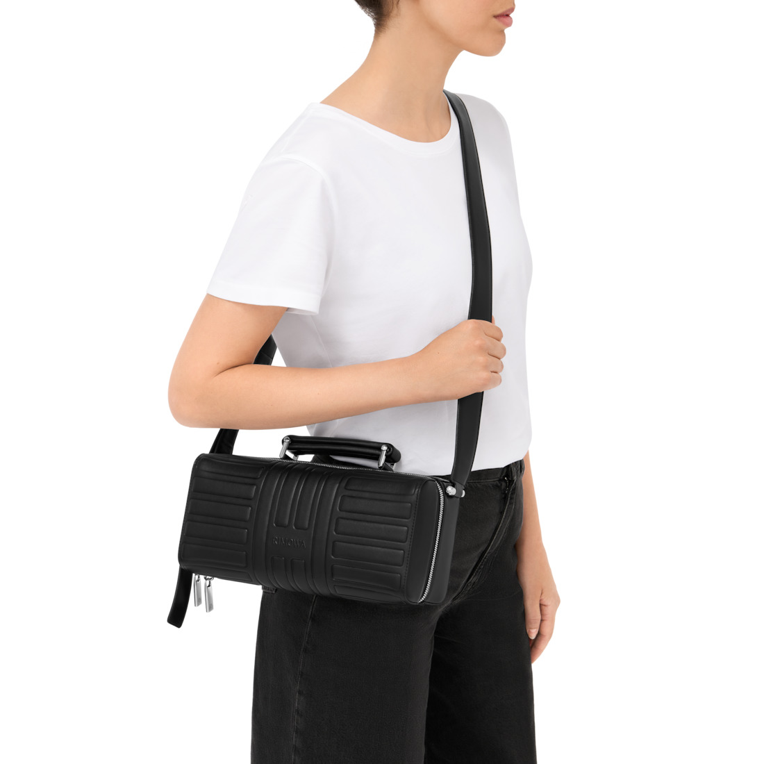 Groove - Leather Cross-Body Bag Large - 5