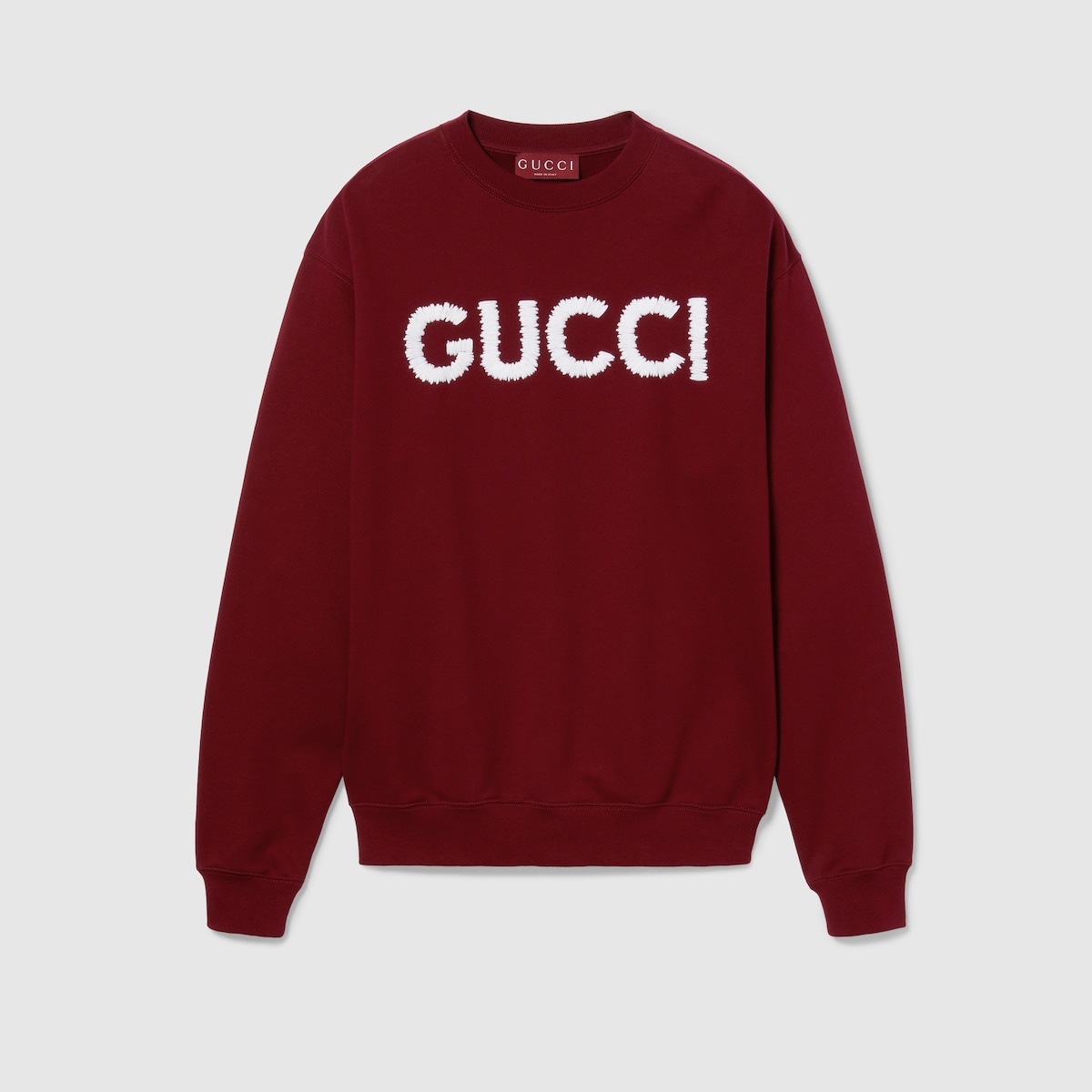 Embroidered cotton jersey sweatshirt - 1