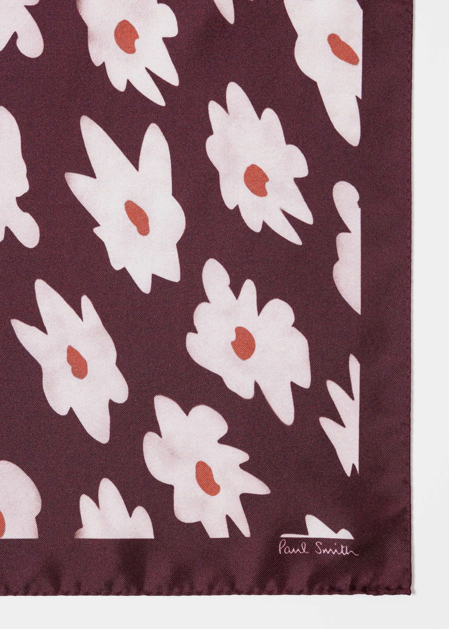 'Big Flower' Silk Pocket Square - 2