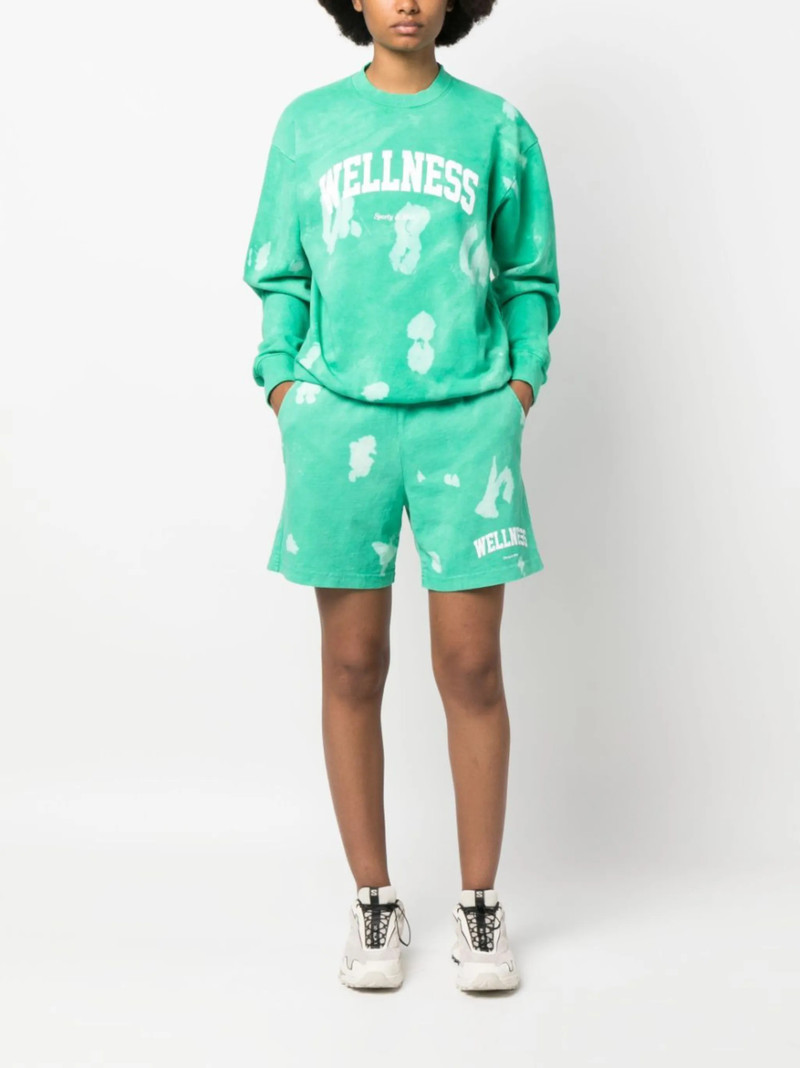 Sporty & Rich Wellness tie-dye sweatshirt outlook
