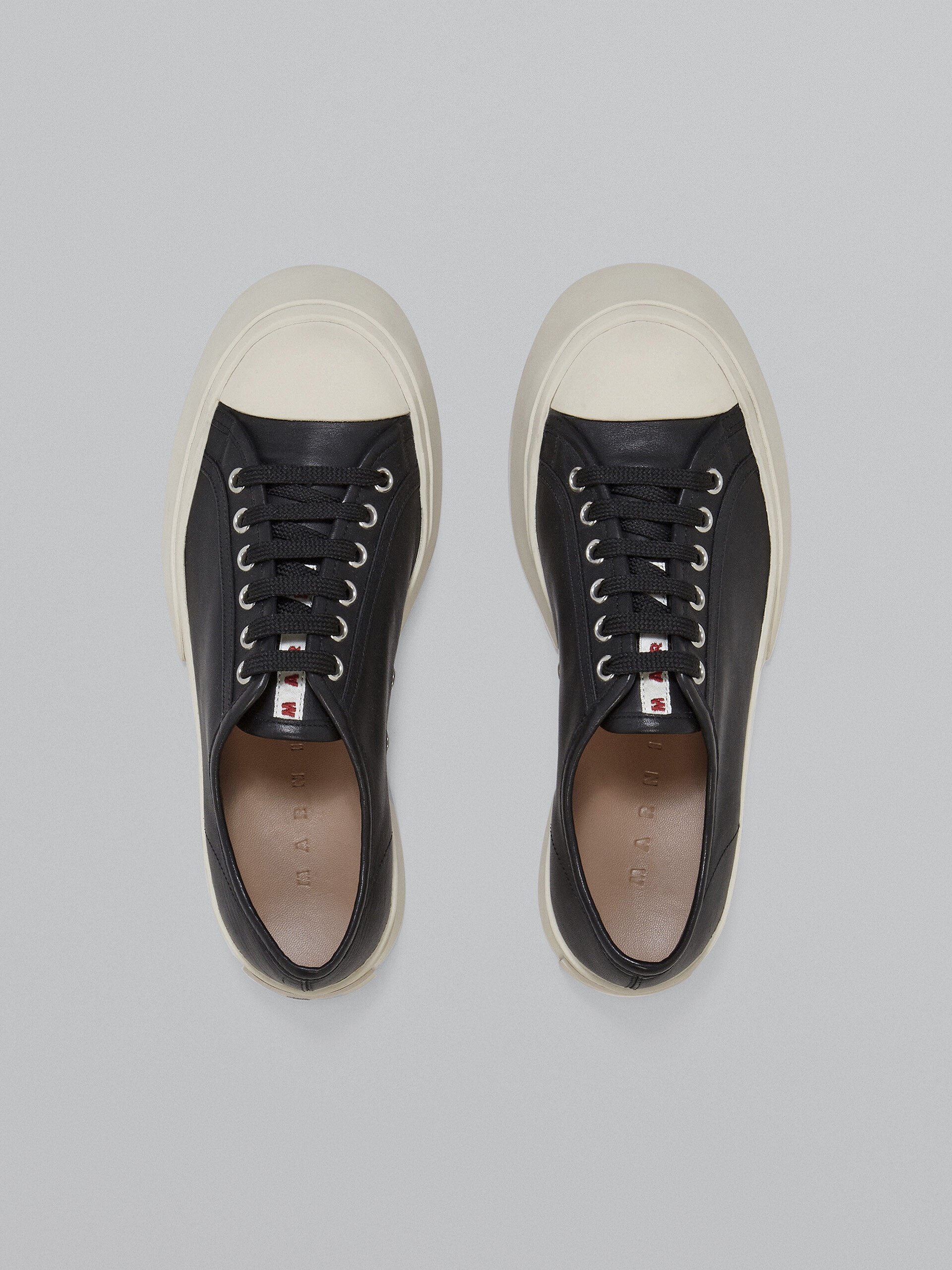 BLACK NAPPA LEATHER PABLO SNEAKER - 4