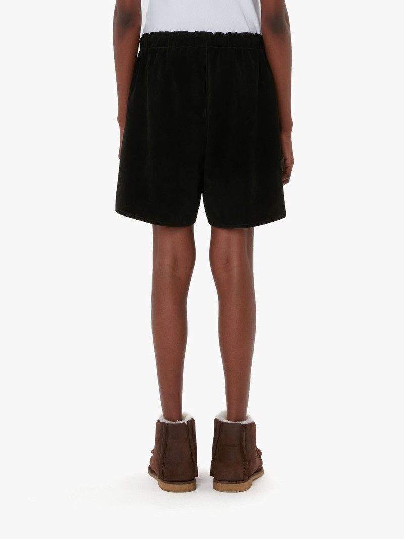 DRAWSTRING LEATHER SHORTS 3