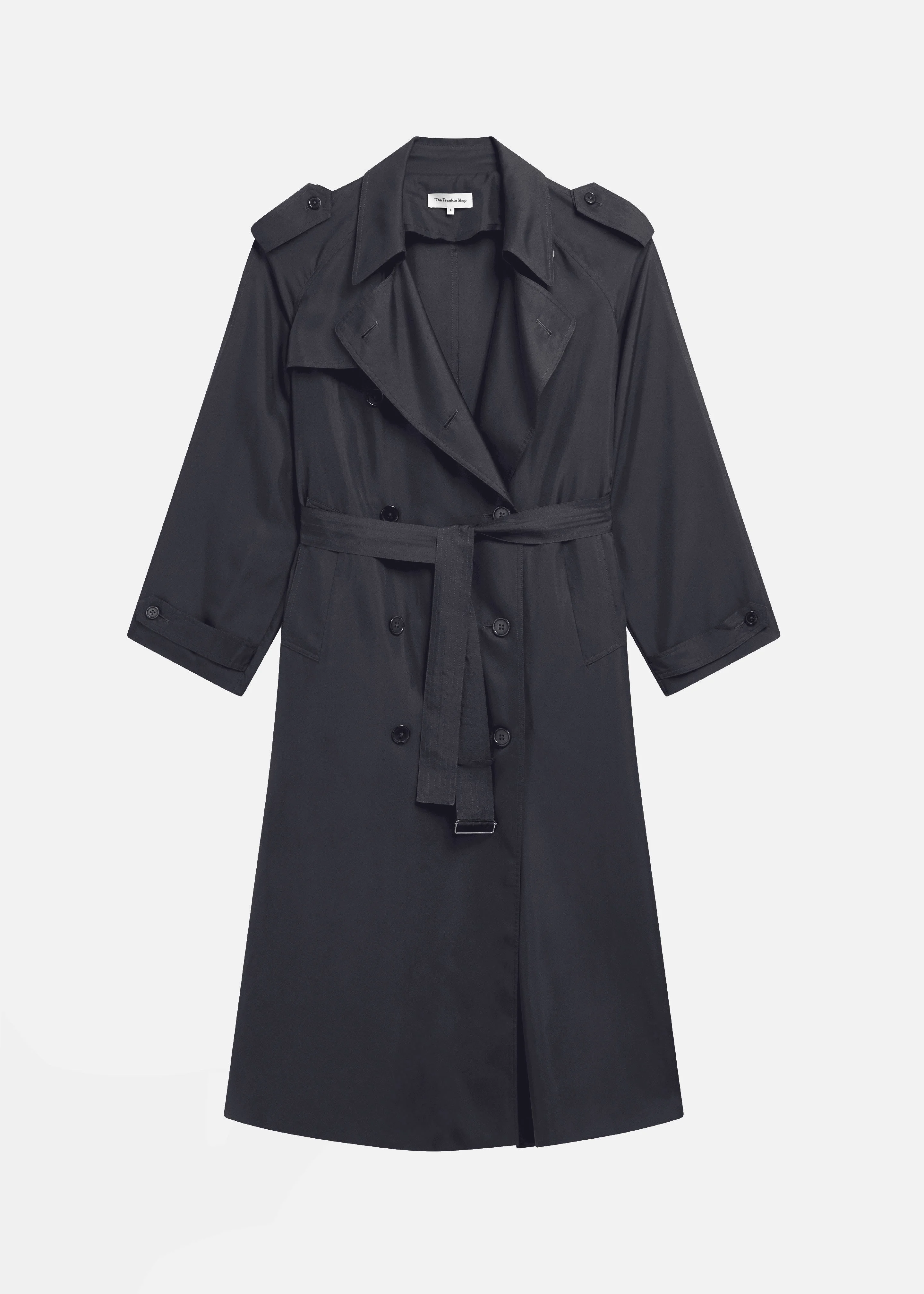 Veyron Silk Trench - Storm Grey - 1