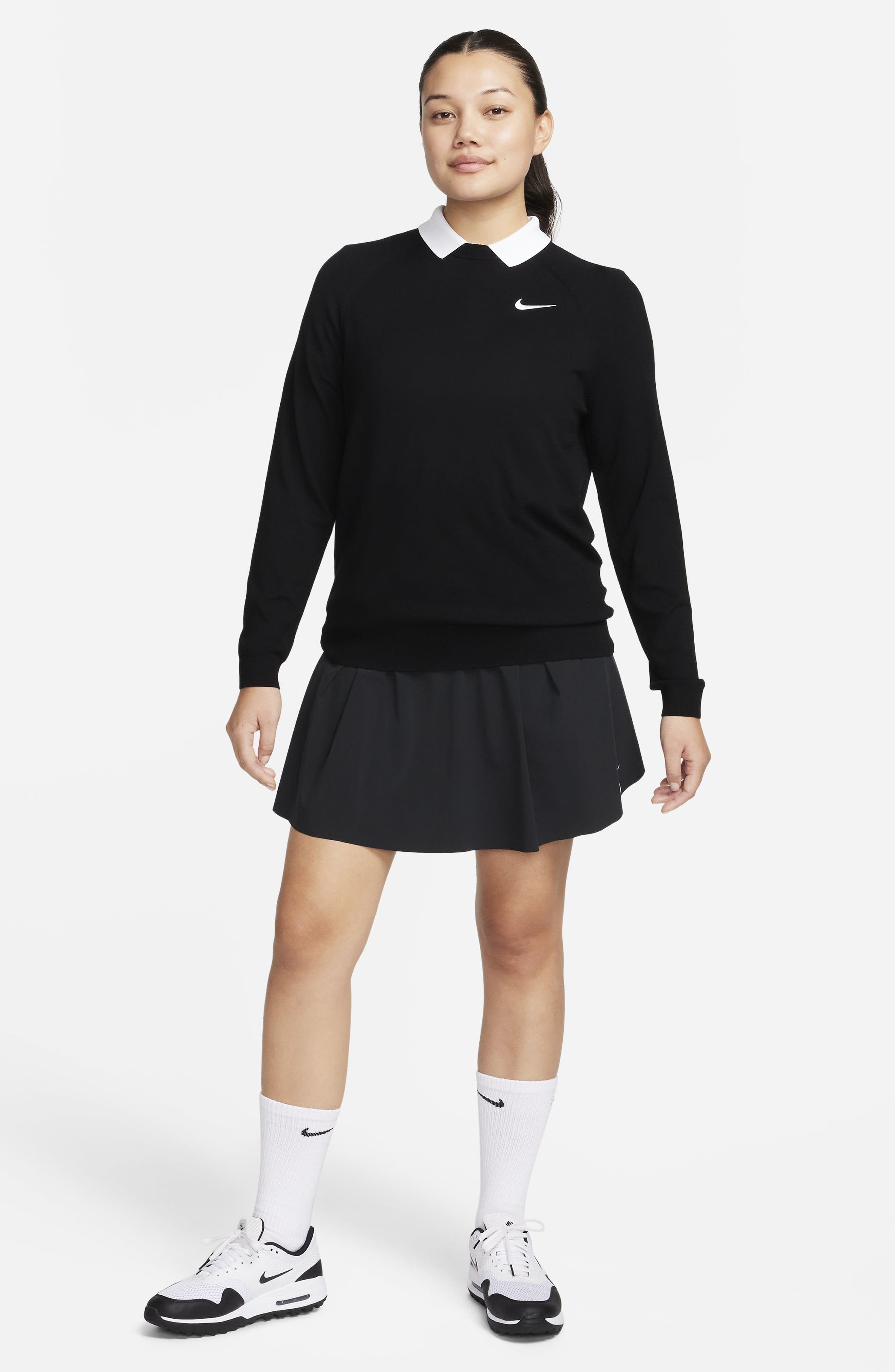 Nike Tour Golf Sweater in Black/White at Nordstrom - 4