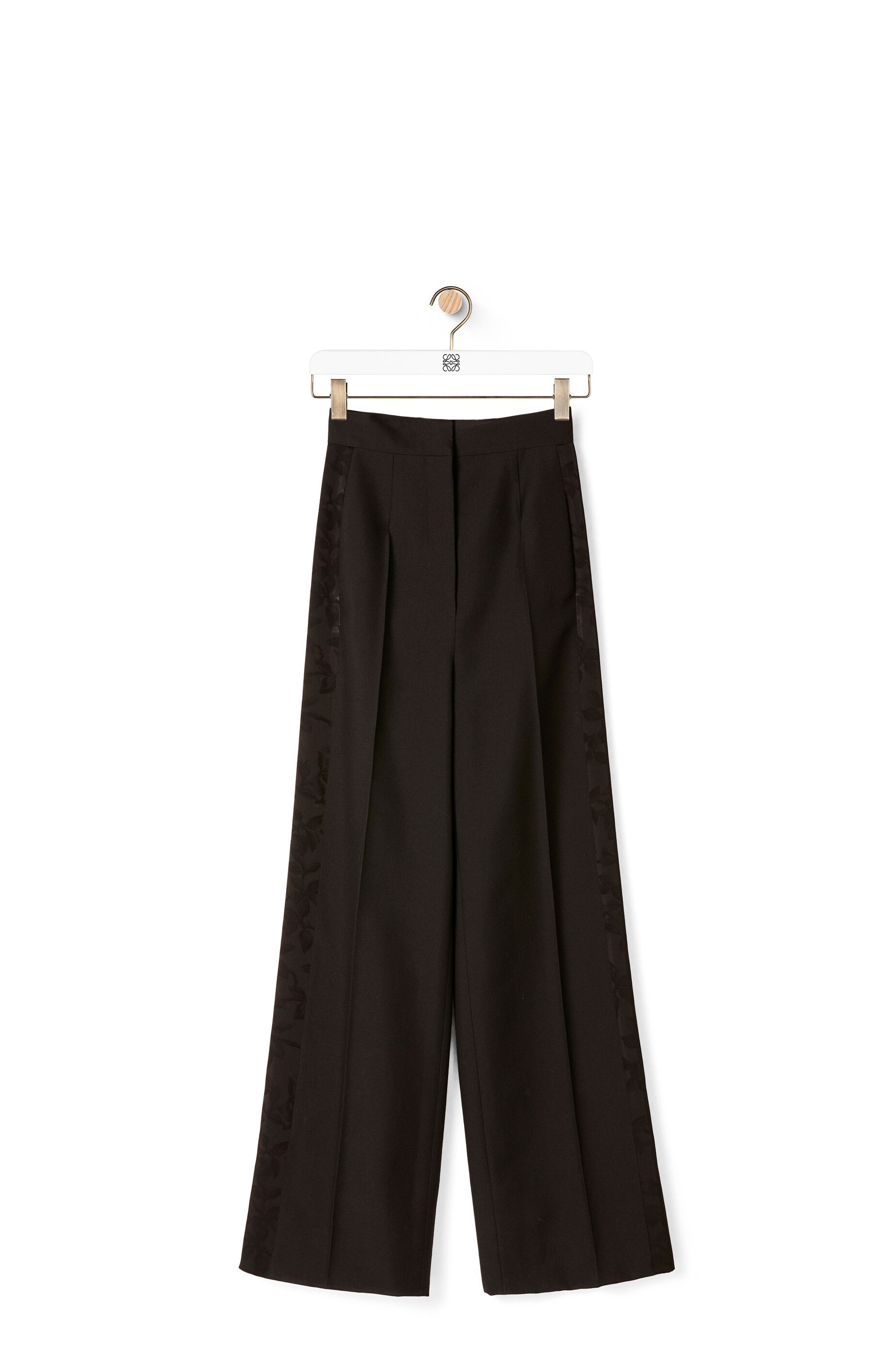 Tuxedo trousers in wool and silk - 1