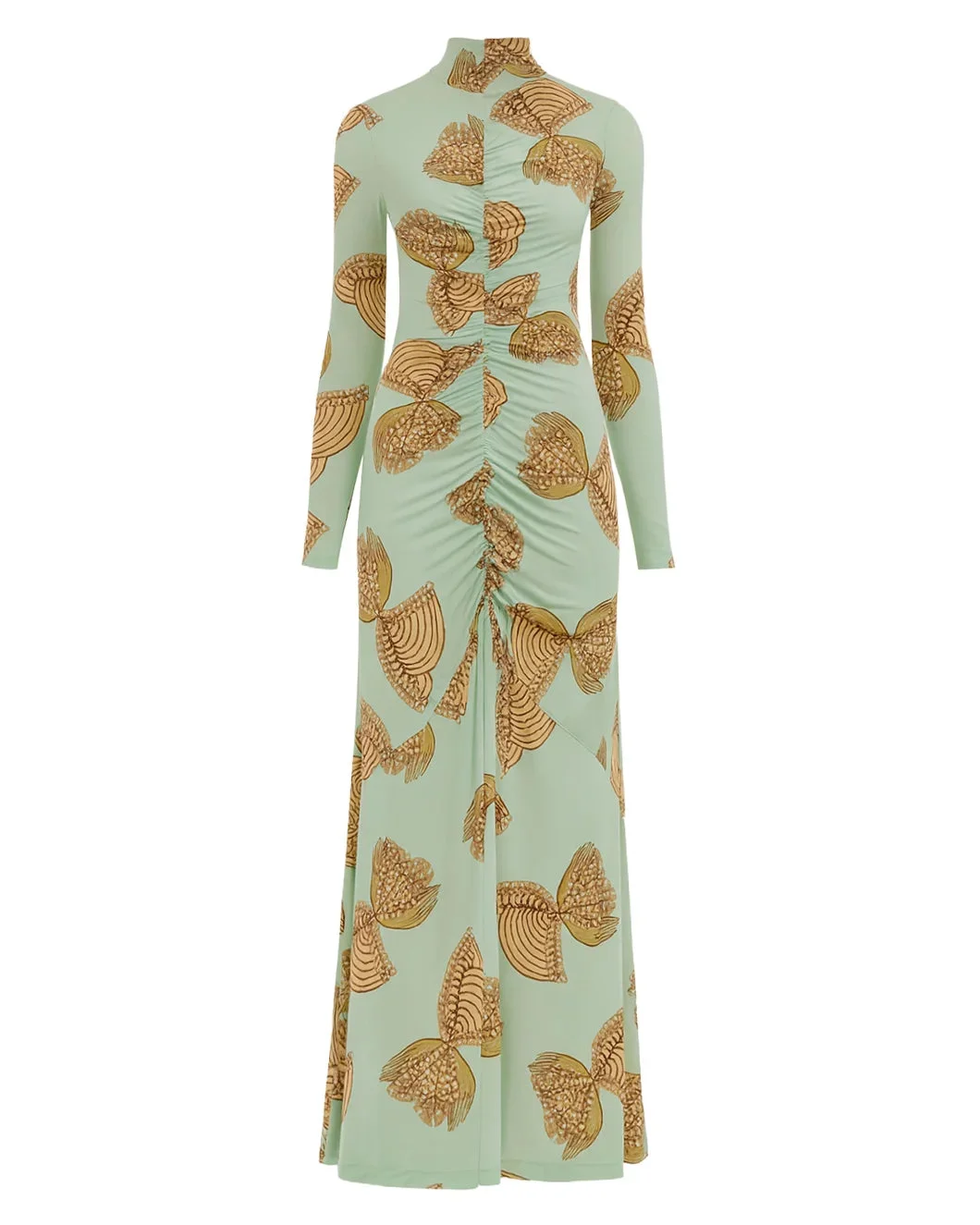 IDA RUCHED TURTLENECK DRESS - 1