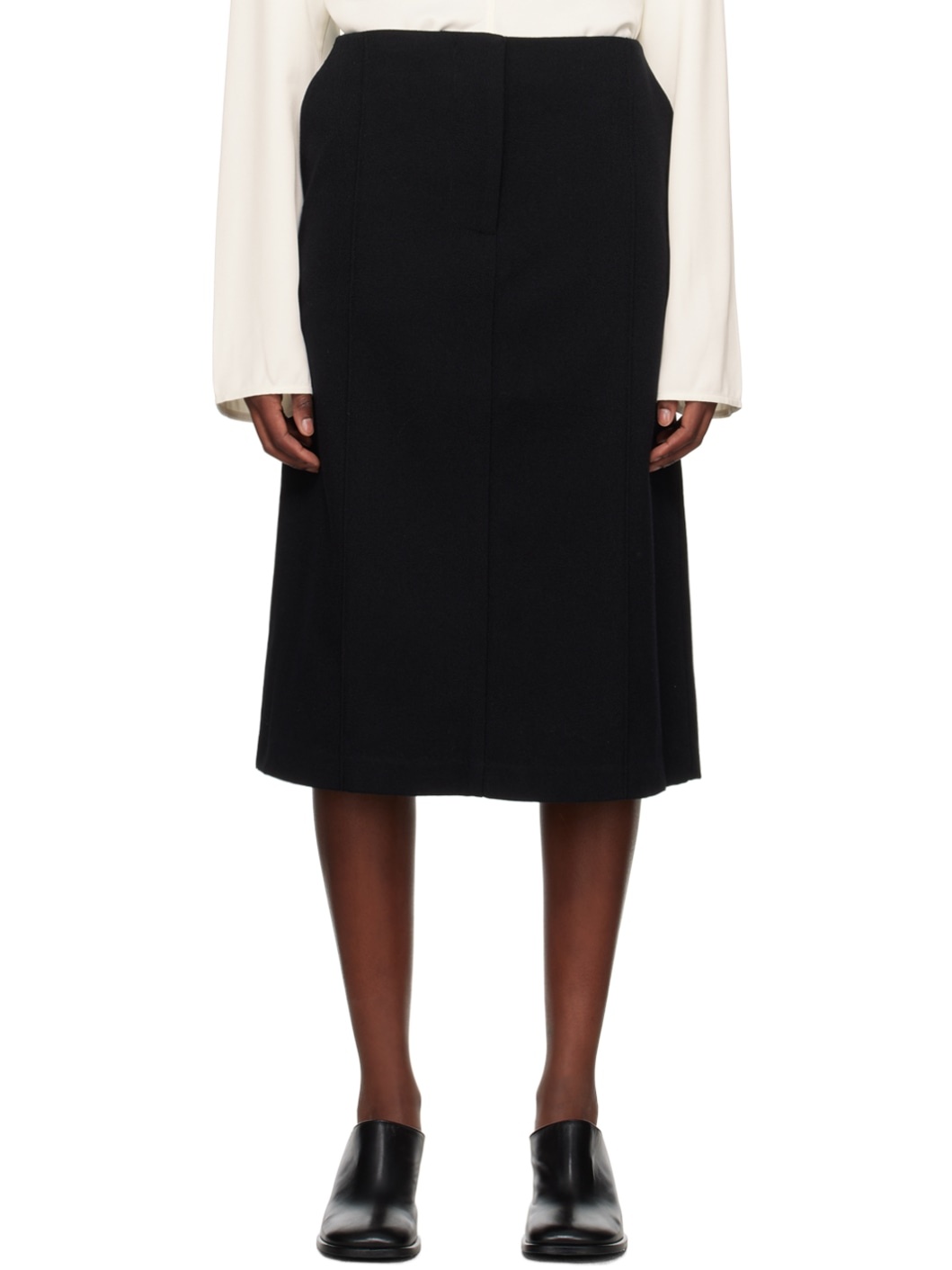 Black Elvin Midi Skirt - 1
