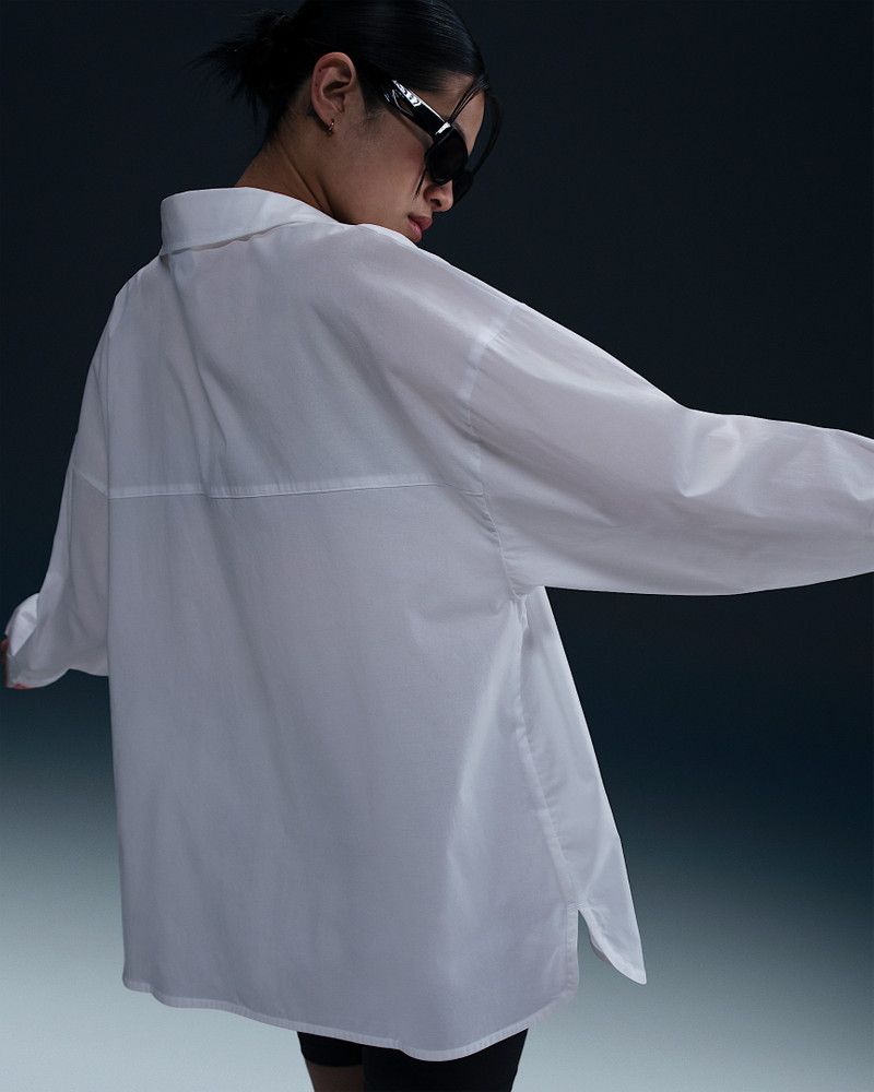 Nike Nike Sportswear Chill Poplin Women's Loose Long-Sleeve Button-Up Top outlook