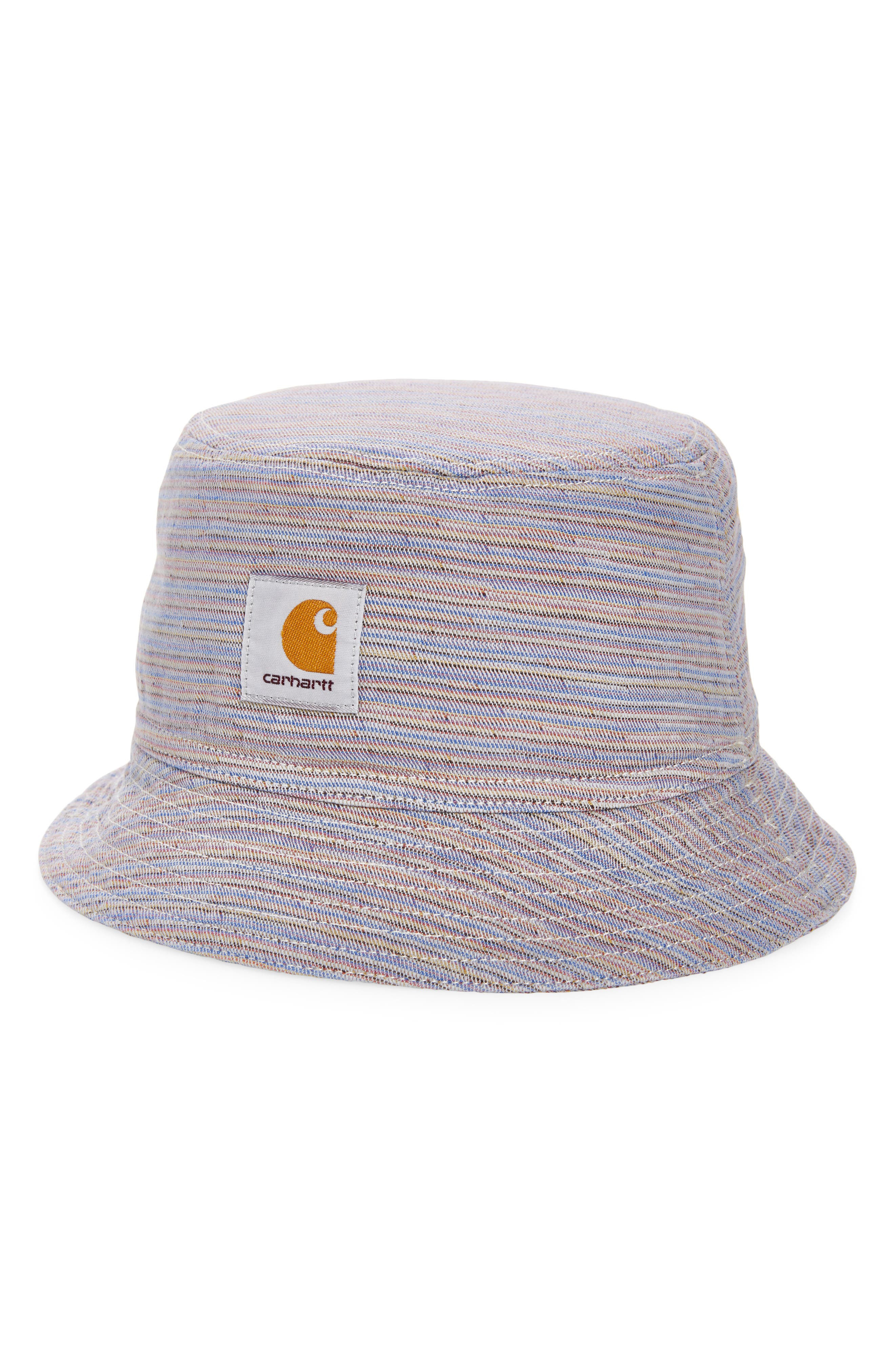 Carhartt Work In Progress Gellar Cotton Bucket Hat in Gellar Stripe Multicolor at Nordstrom - 1