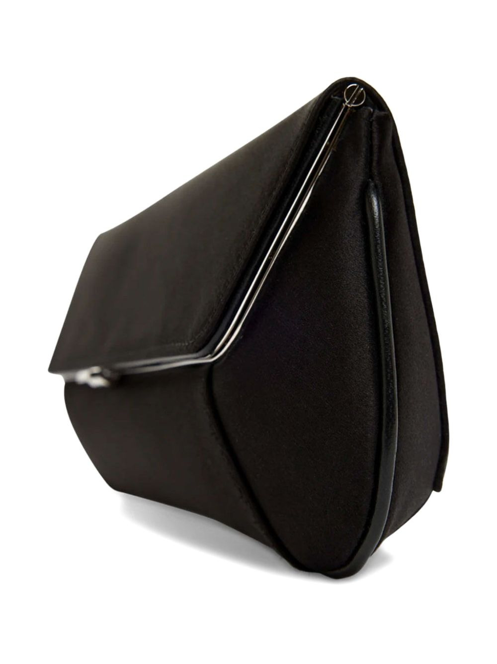 metallic-trim clutch bag - 2