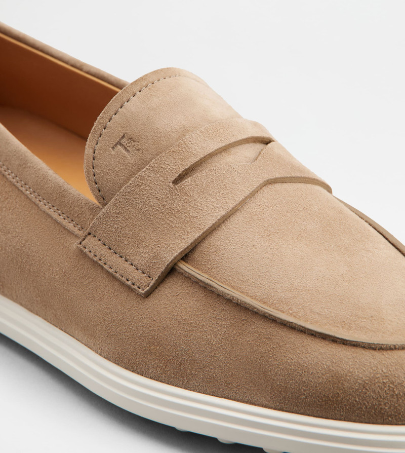 LOAFERS IN SUEDE - BEIGE 5