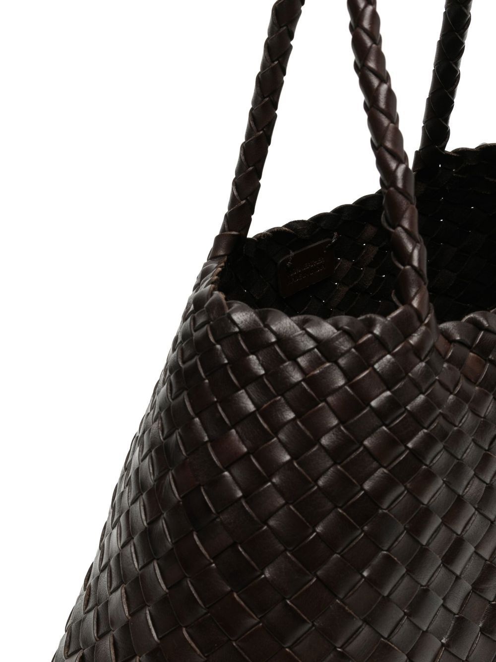 Santa interwoven leather bag - 5