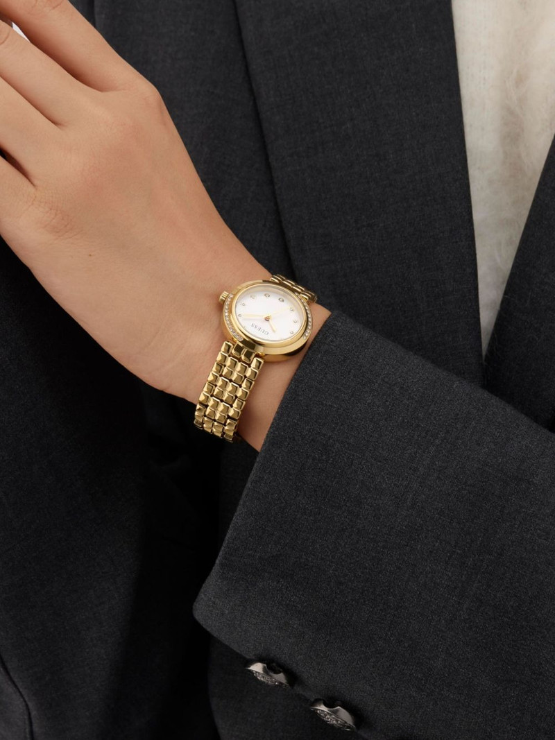 GUESS USA crystal-embellished 28mm outlook