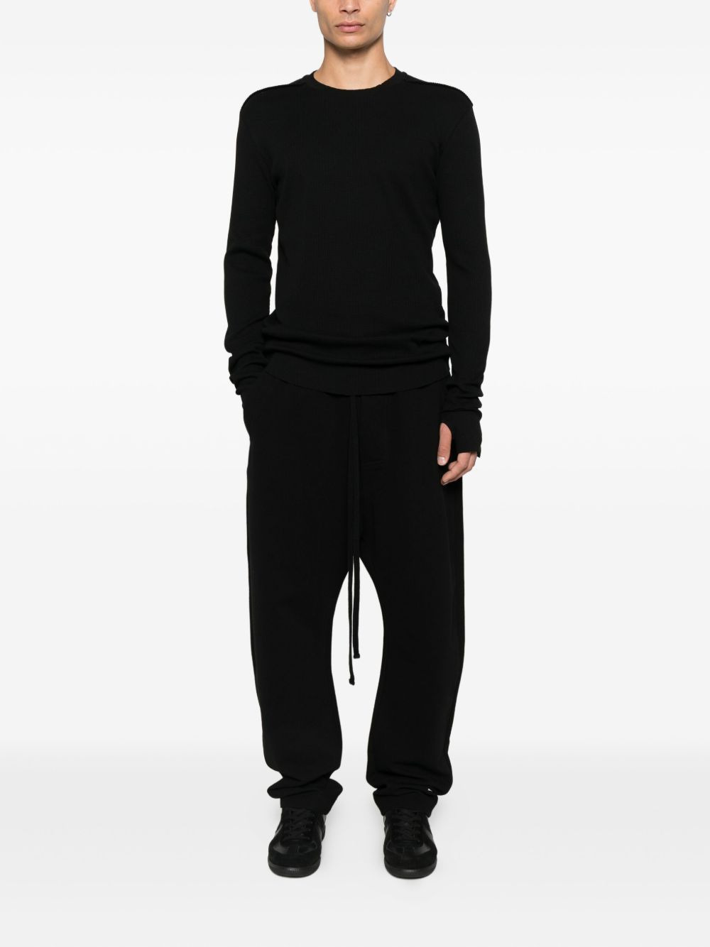 ribbed crew-neck sweater - 2