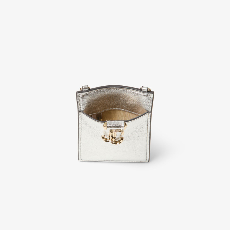 JIMMY CHOO ID Holder With Chain
Silver Metallic Nappa Leather ID Holder outlook