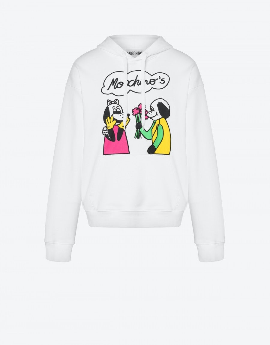 MOSCHINO COMICS CHARACTERS ORGANIC COTTON SWEATSHIRT - 1