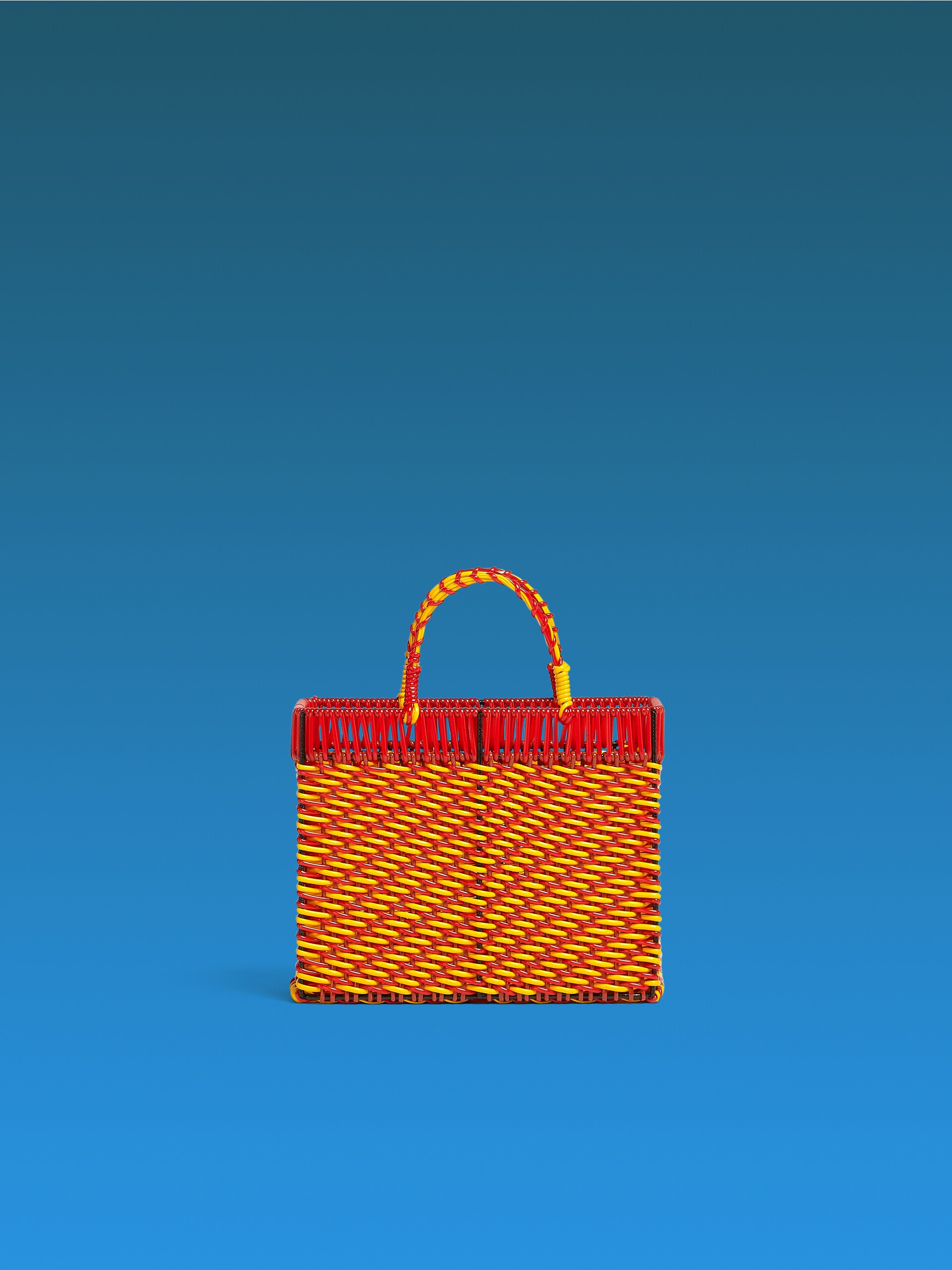 MARNI MARKET ORANGE AND RED BASKET - 1