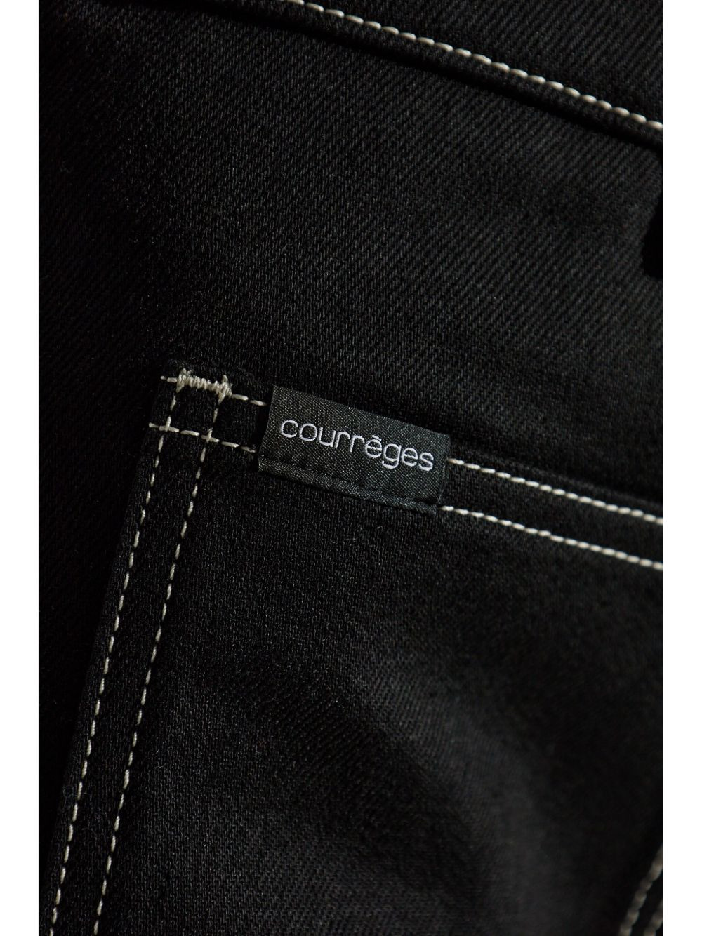 denim straight skirt - 5