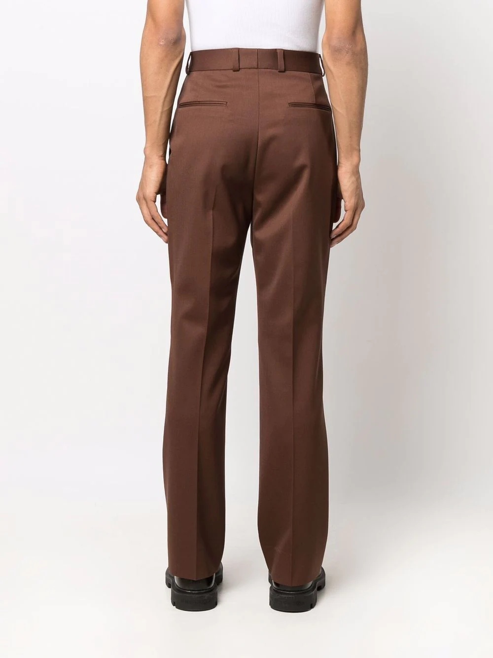 high-waisted tailored trousers - 4