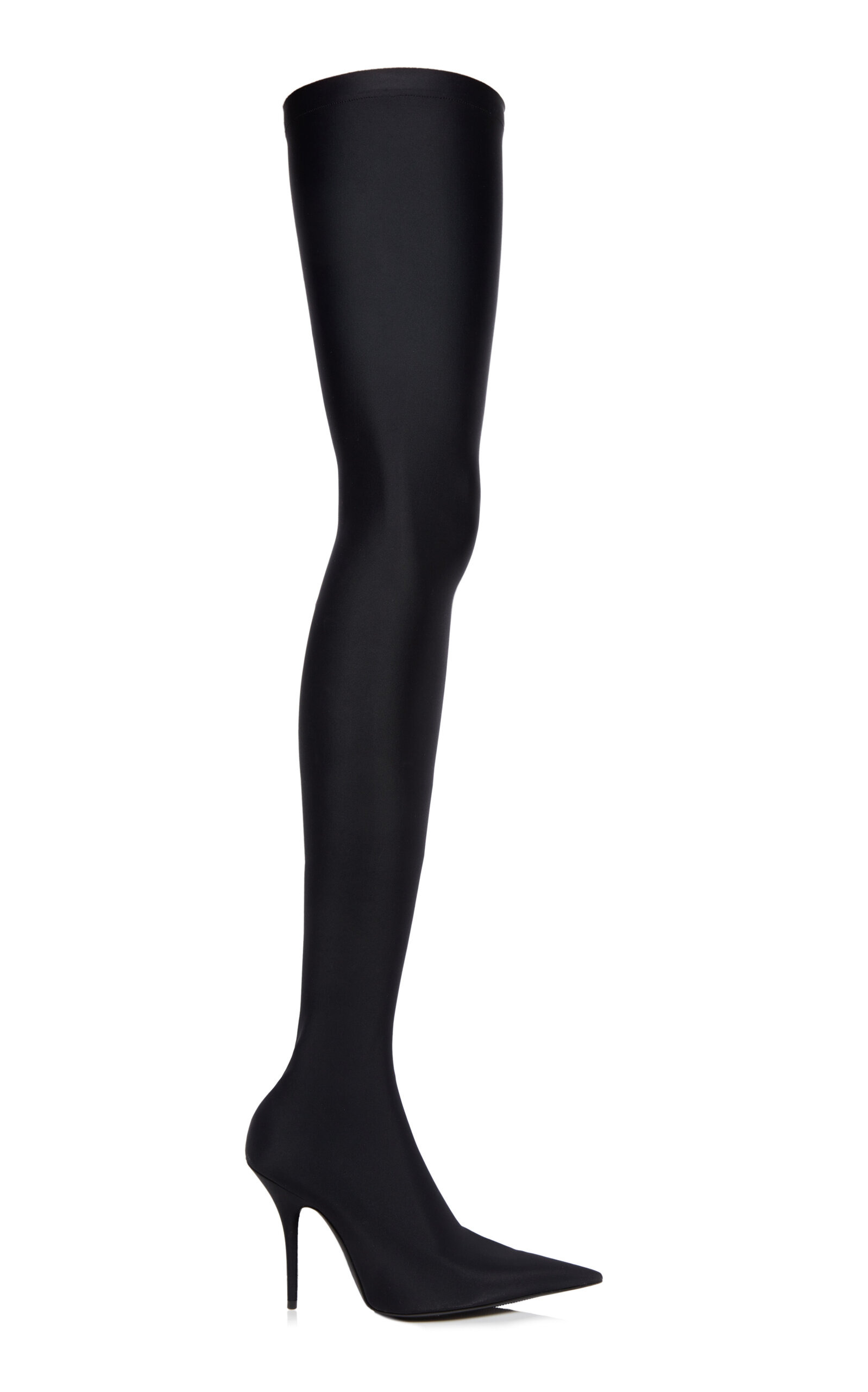Knife Jersey Over-The-Knee Pumps black - 2