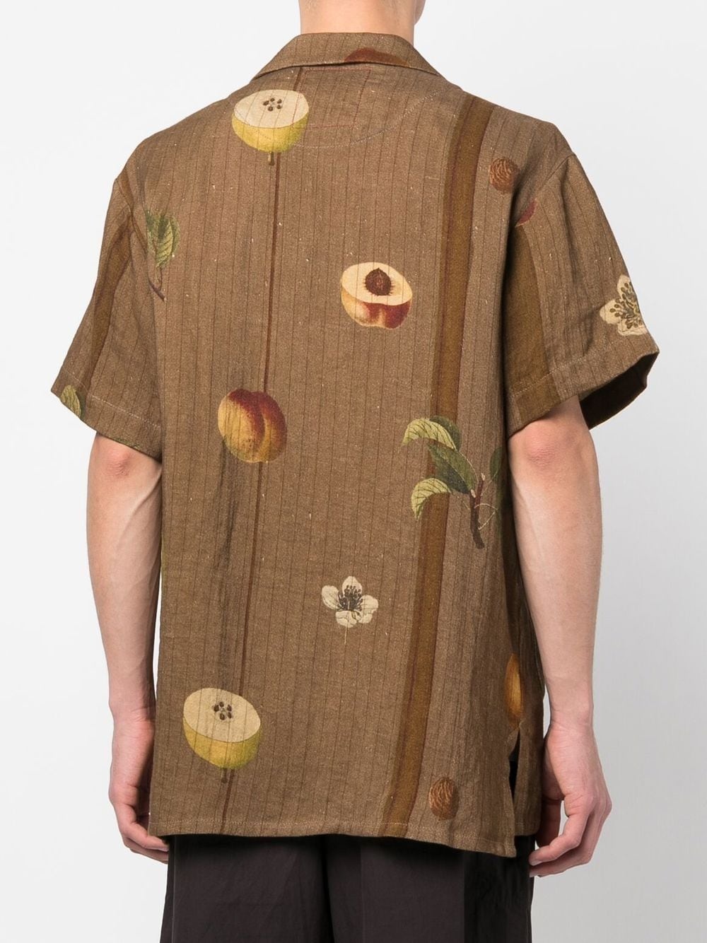 nature-print short-sleeve shirt - 4