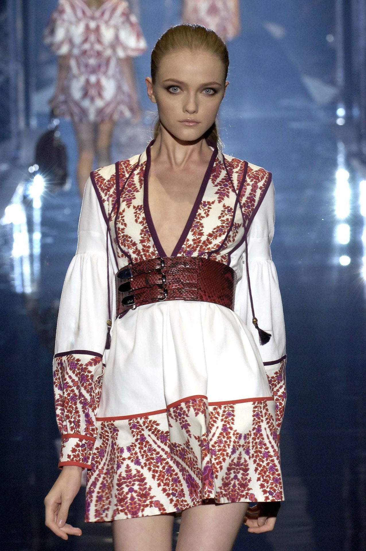 Gucci Spring 2007 Python Leather Triple Wide Belt - 7
