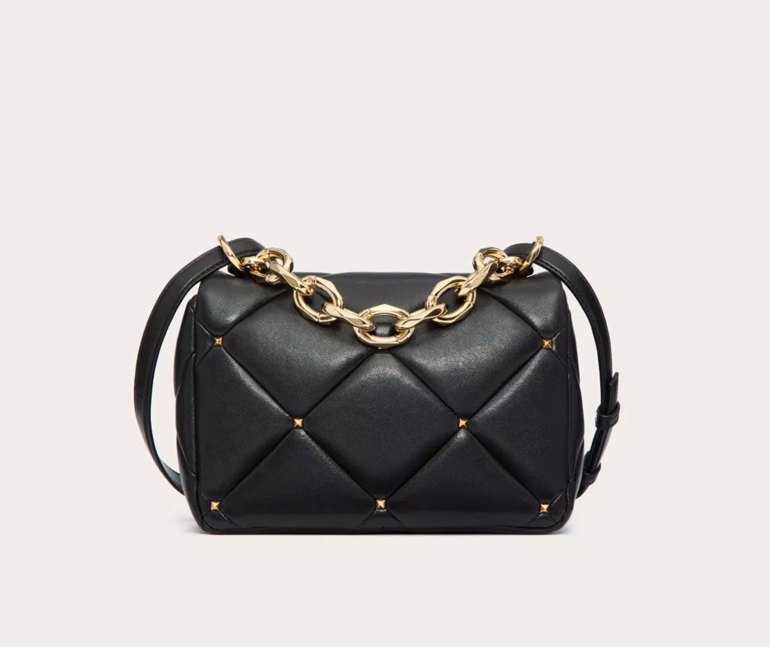 Valentino Garavani Roman Stud Bag In Nappa Patchwork - 3
