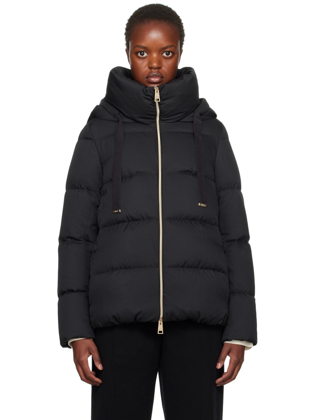 Black Arendelle Down Jacket - 1