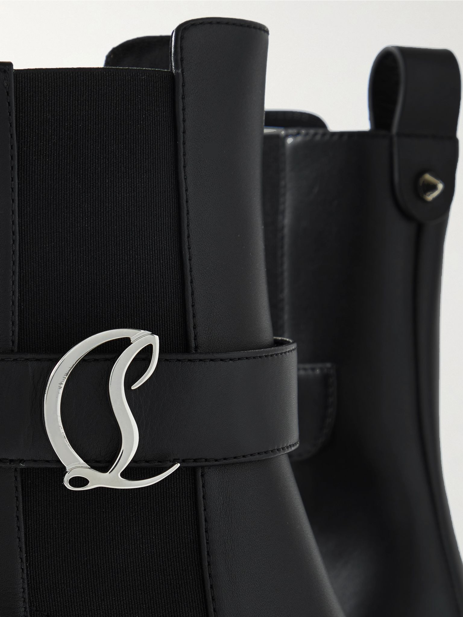 CL 70 logo-embellished leather Chelsea boots Black - 4