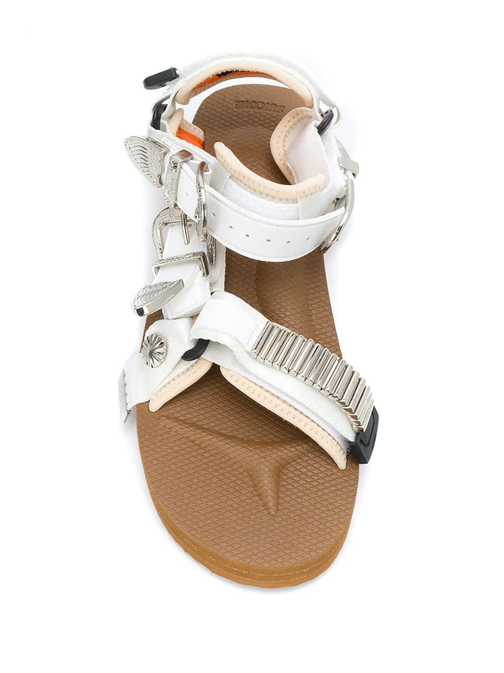 platform side buckle sandals - 4