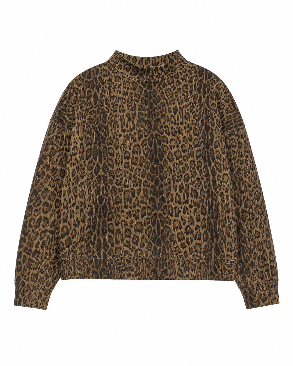 LEOPARD-PRINT SWEATSHIRT - 1