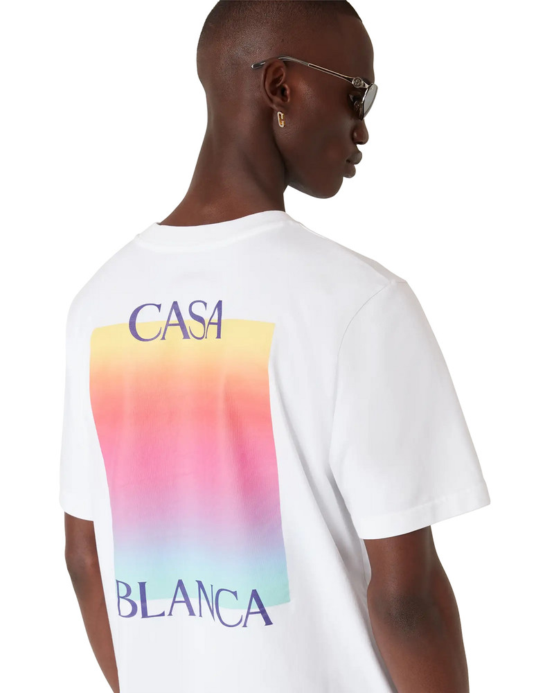 Gradient Square Logo Short Sleeve T-shirt 5