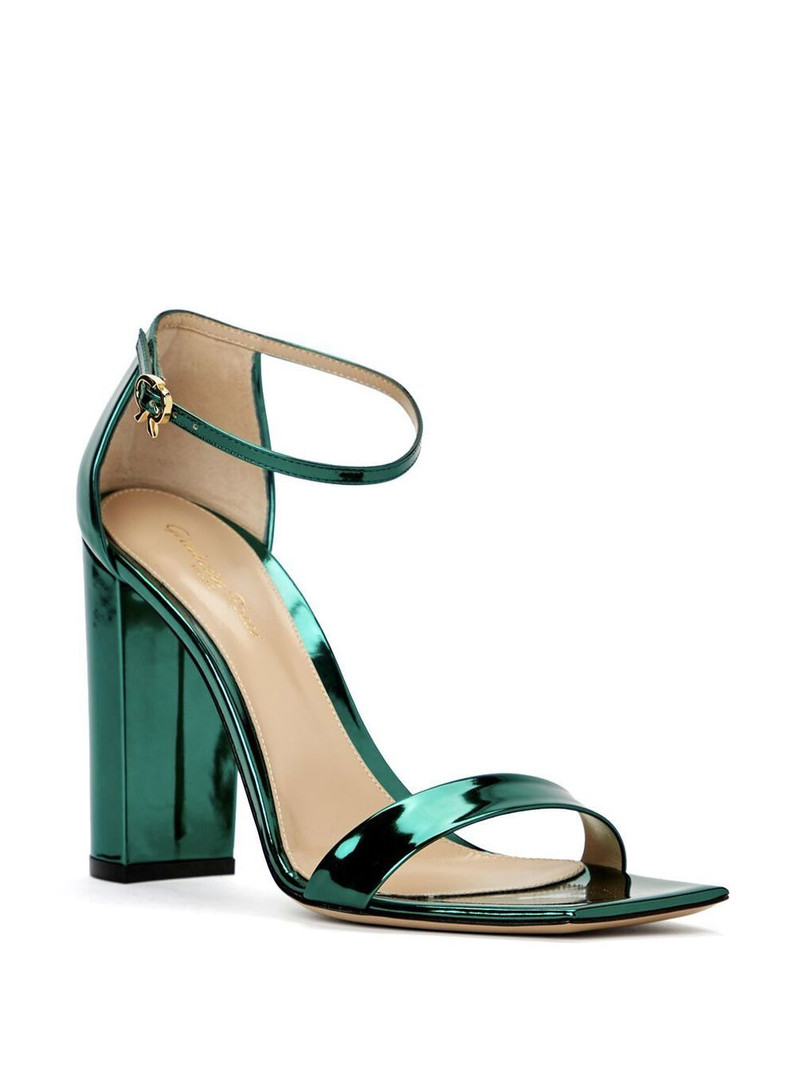 Gianvito Rossi 95mm patent leather sandals outlook