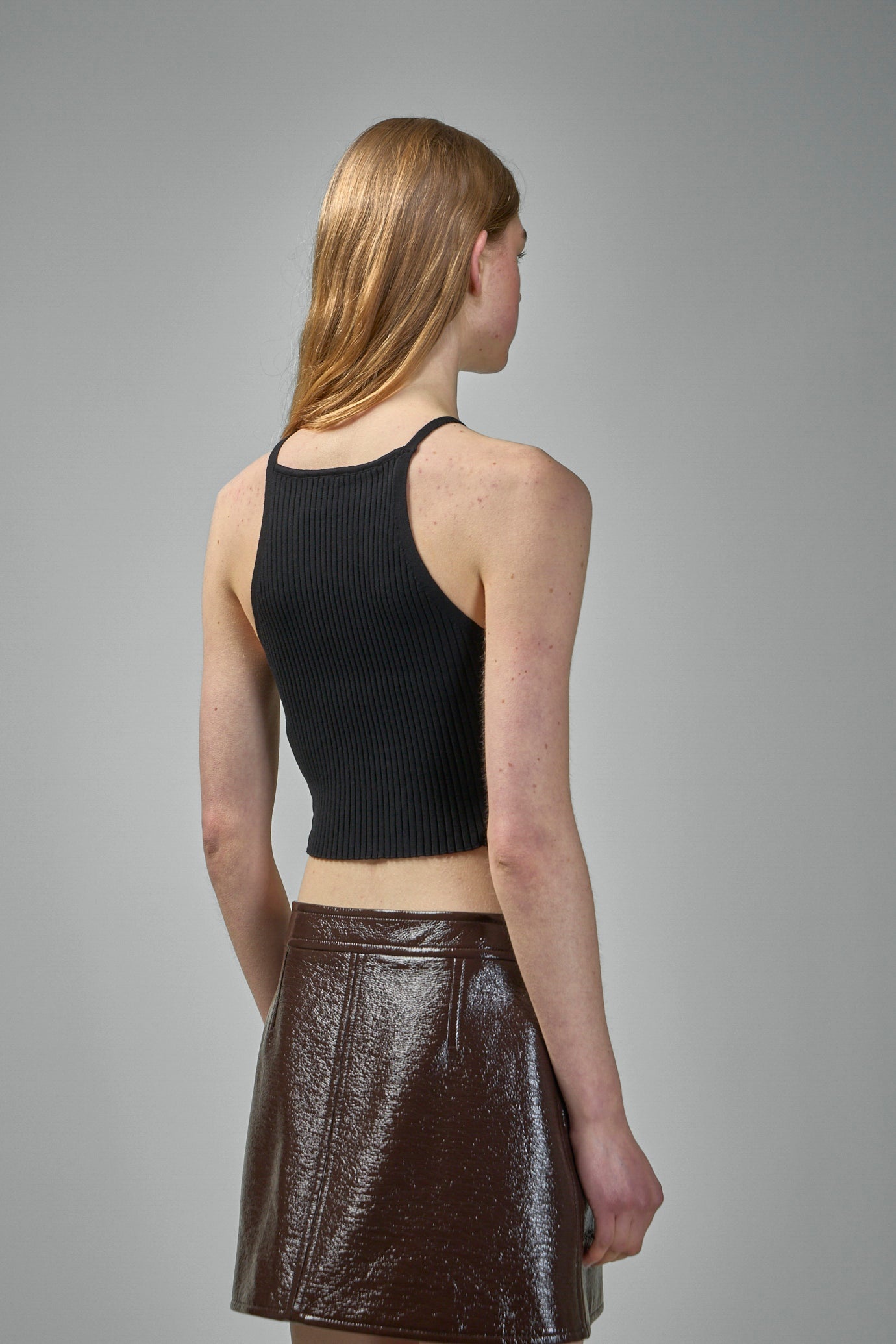 Pointy Buckle Rib Knit Top - 3