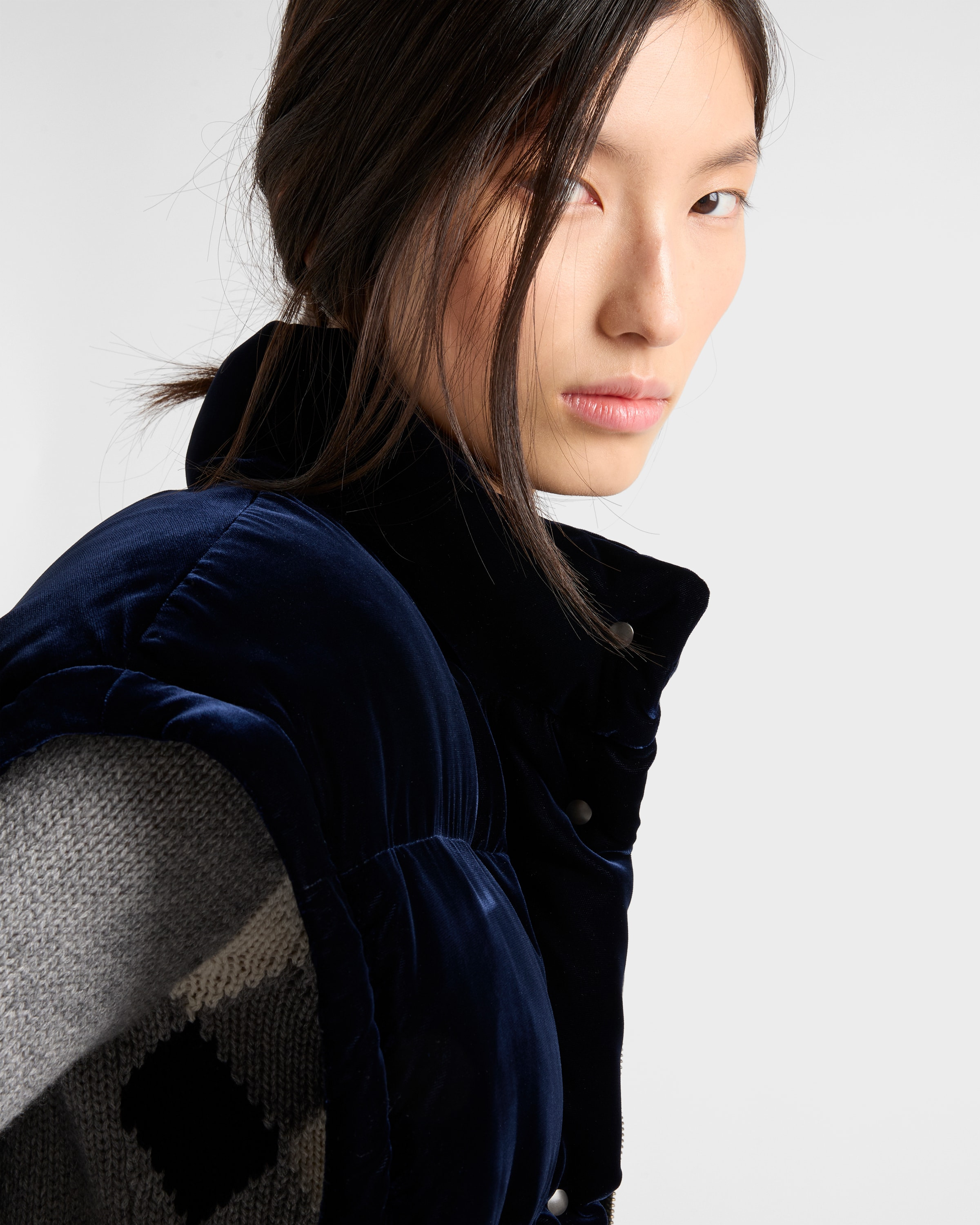 Velvet down jacket - 4