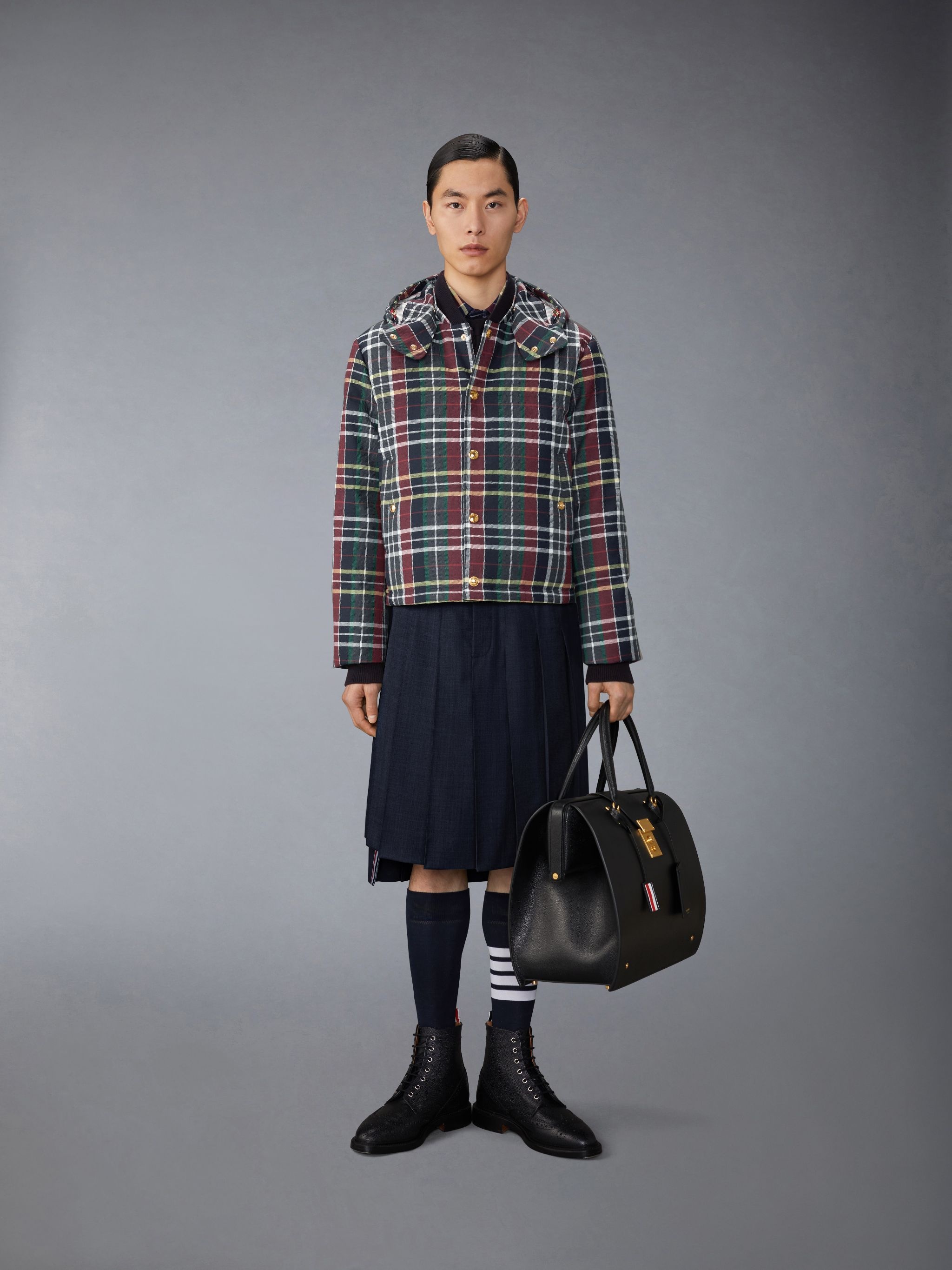 Hunting Tartan Cotton Flannel Armband Shirt - 5
