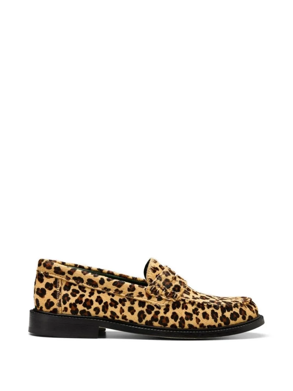leopard yardee moccasin loafers - 1