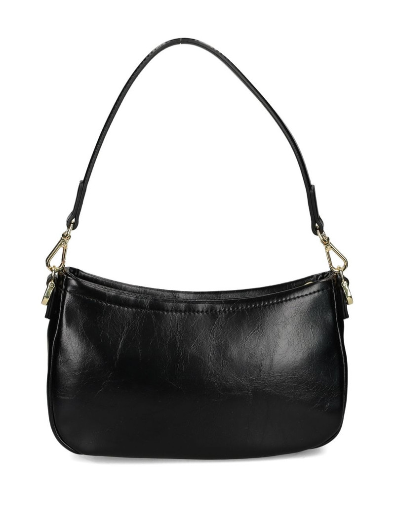 Moschino logo-plaque studded shoulder bag outlook