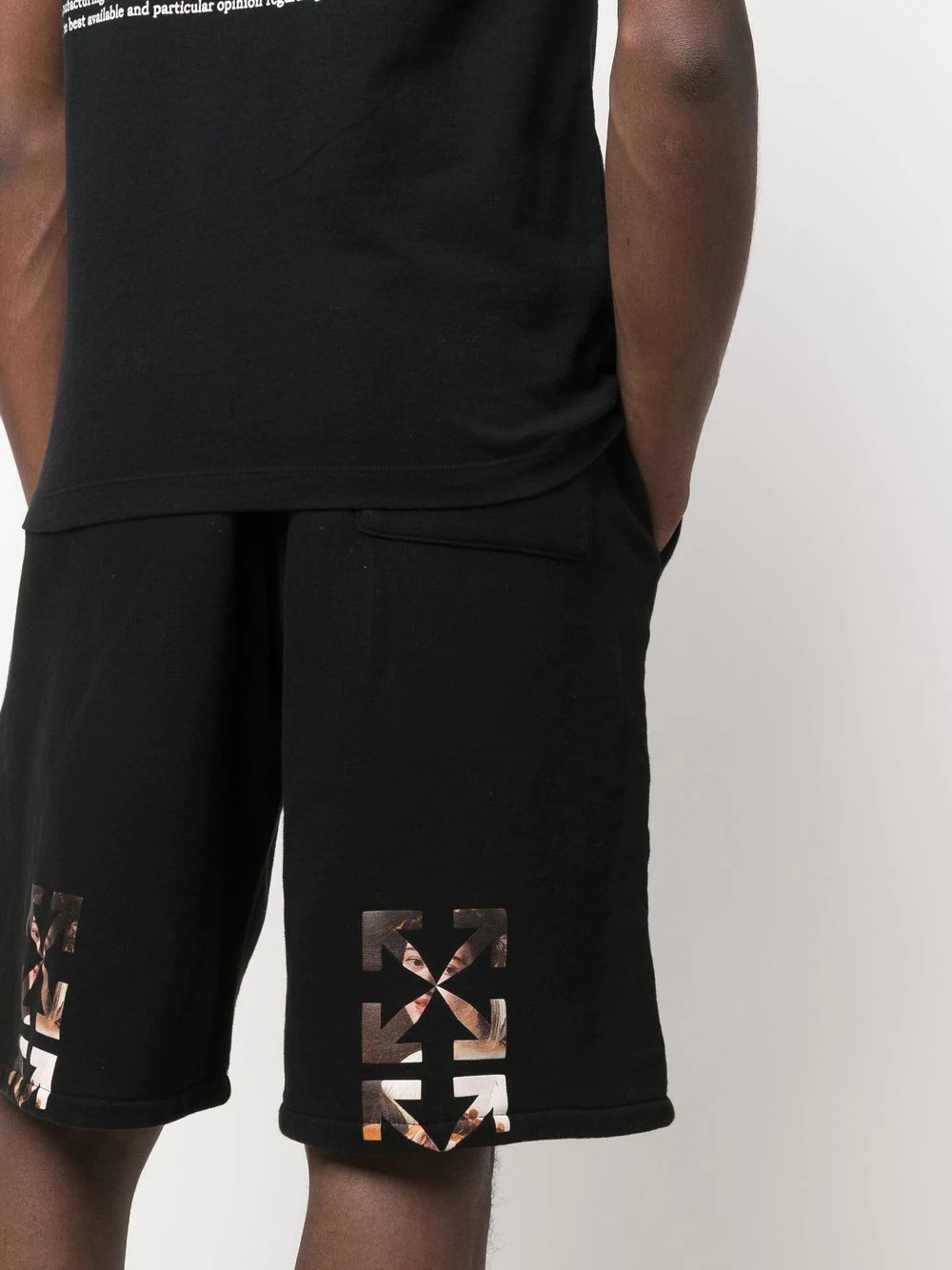 Caravaggio logo-print track shorts - 5