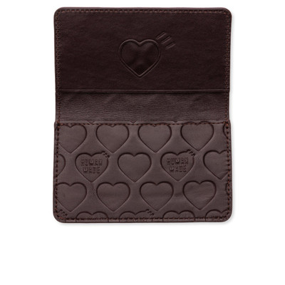 Human Made LEATHER CARD CASE - BROWN outlook