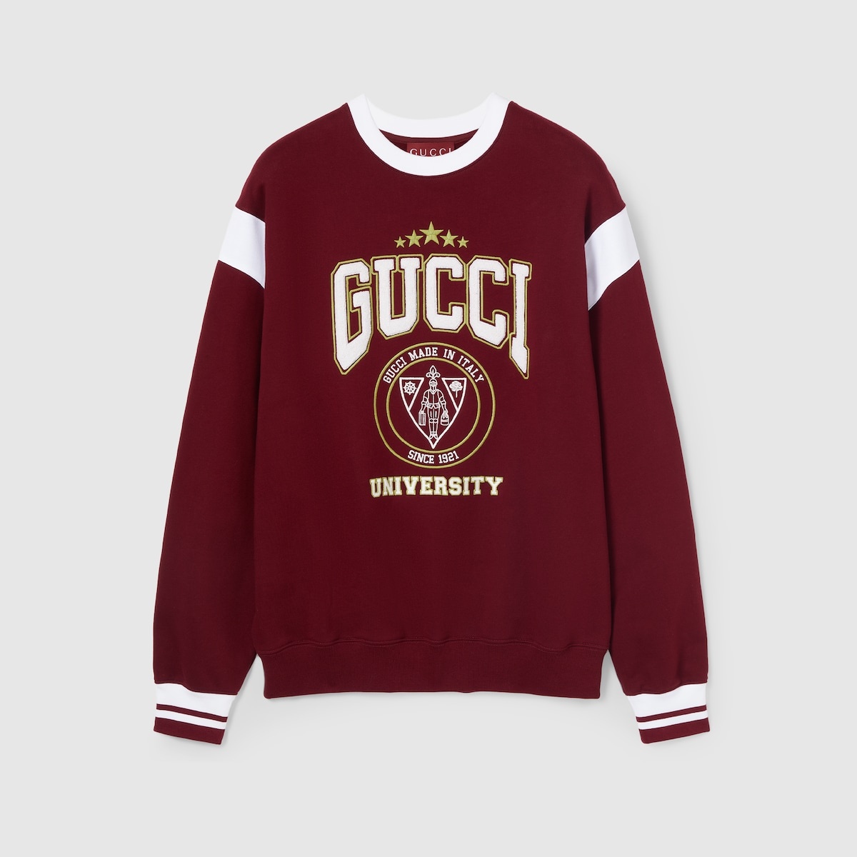 Embroidered cotton jersey sweatshirt - 1