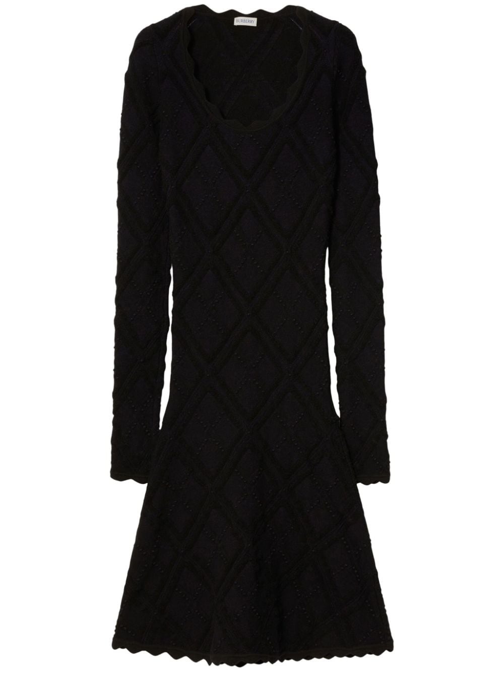 Aran long-sleeve knitted dress - 1