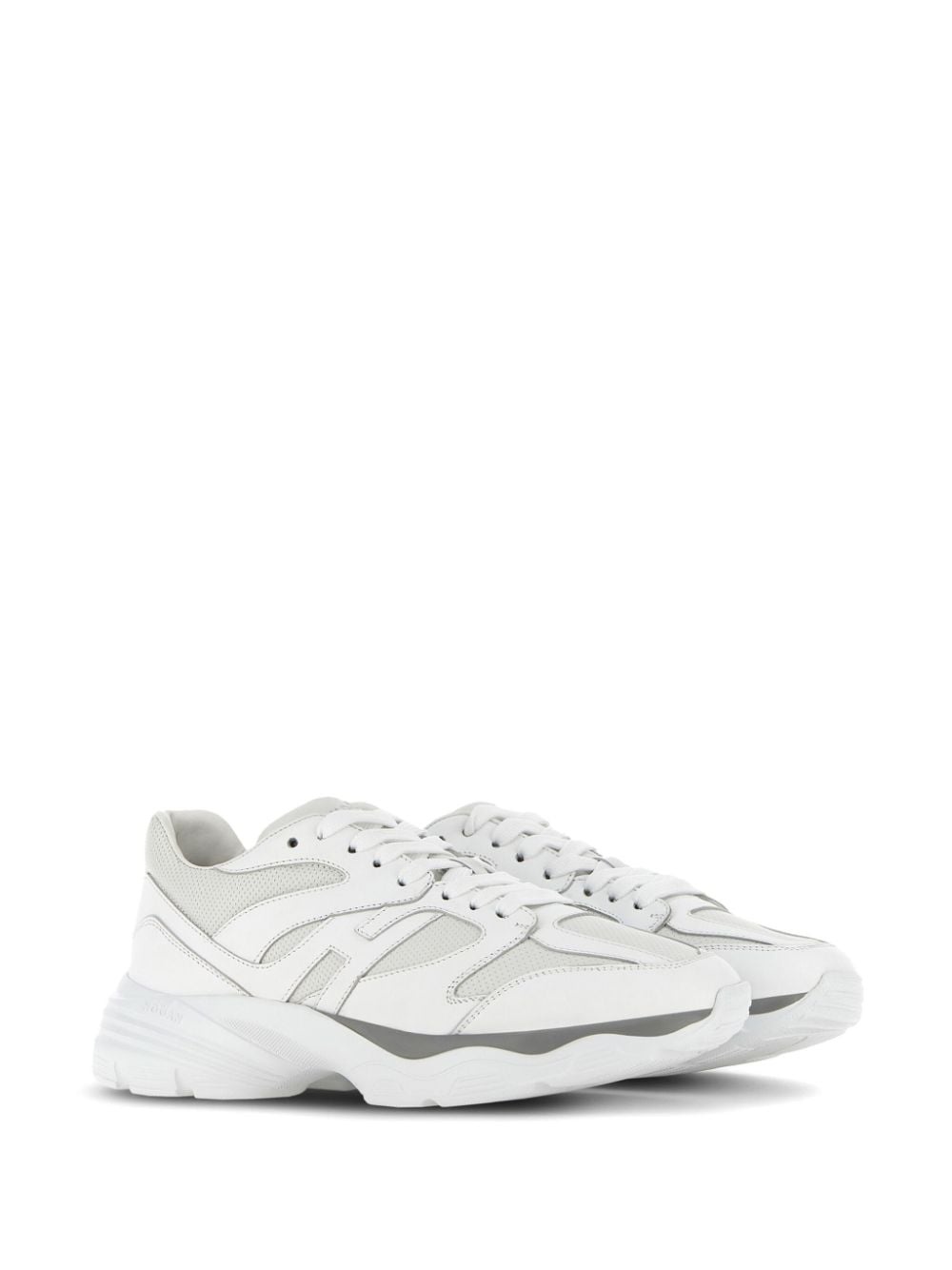Allac panelled leather sneakers - 2