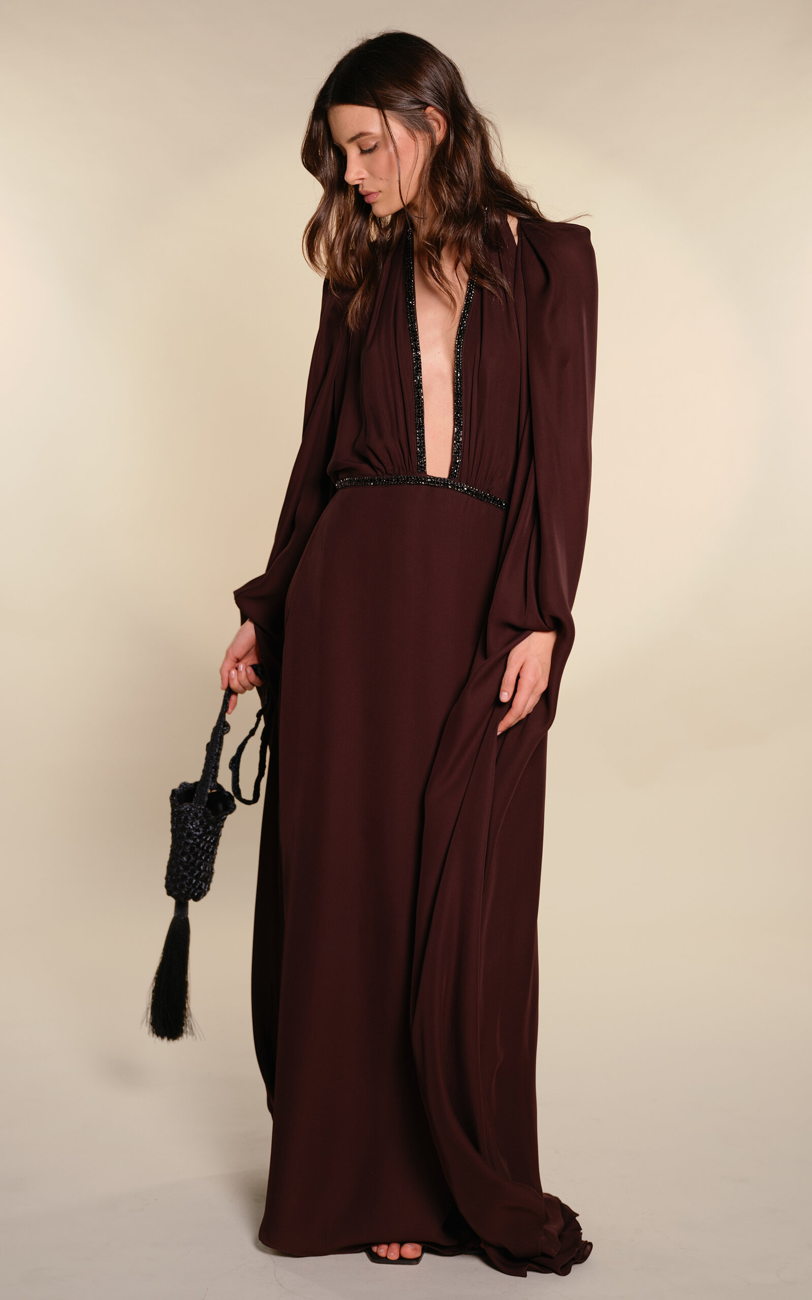 New Destiny Silk Cape brown - 3