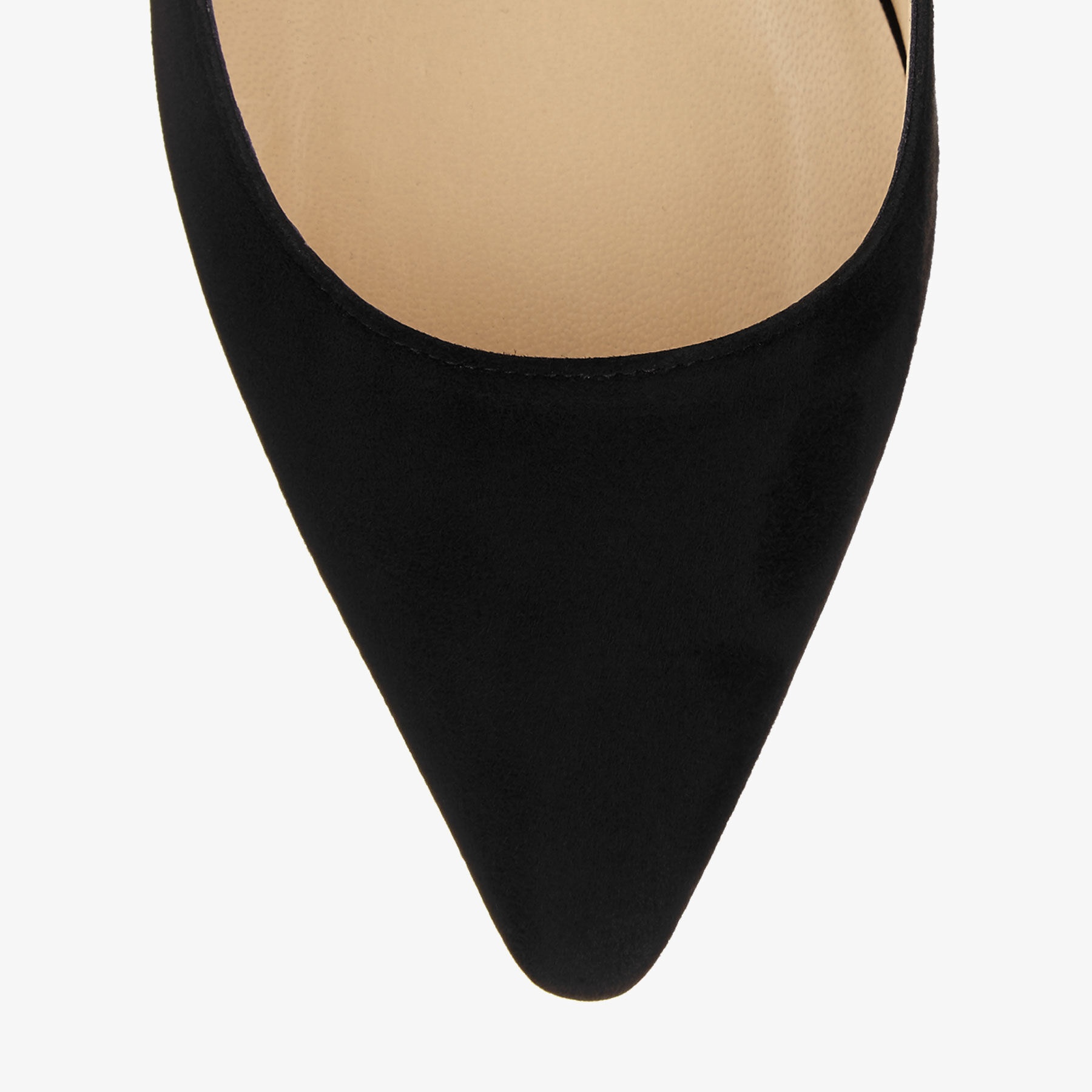 Romy 100
Black Suede Pointy Toe Pumps - 3