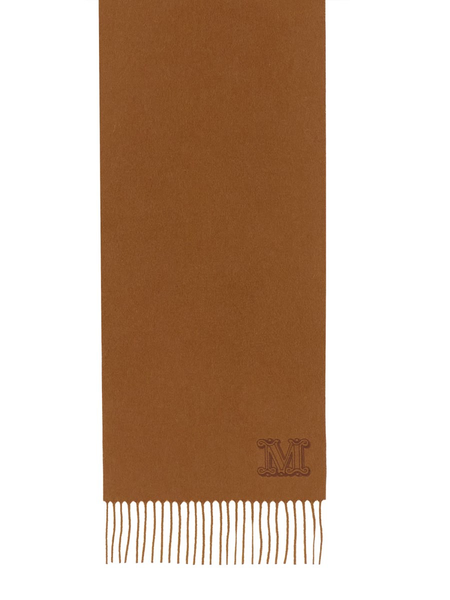 CASHMERE SCARF WITH MONOGRAM EMBROIDERY - 2