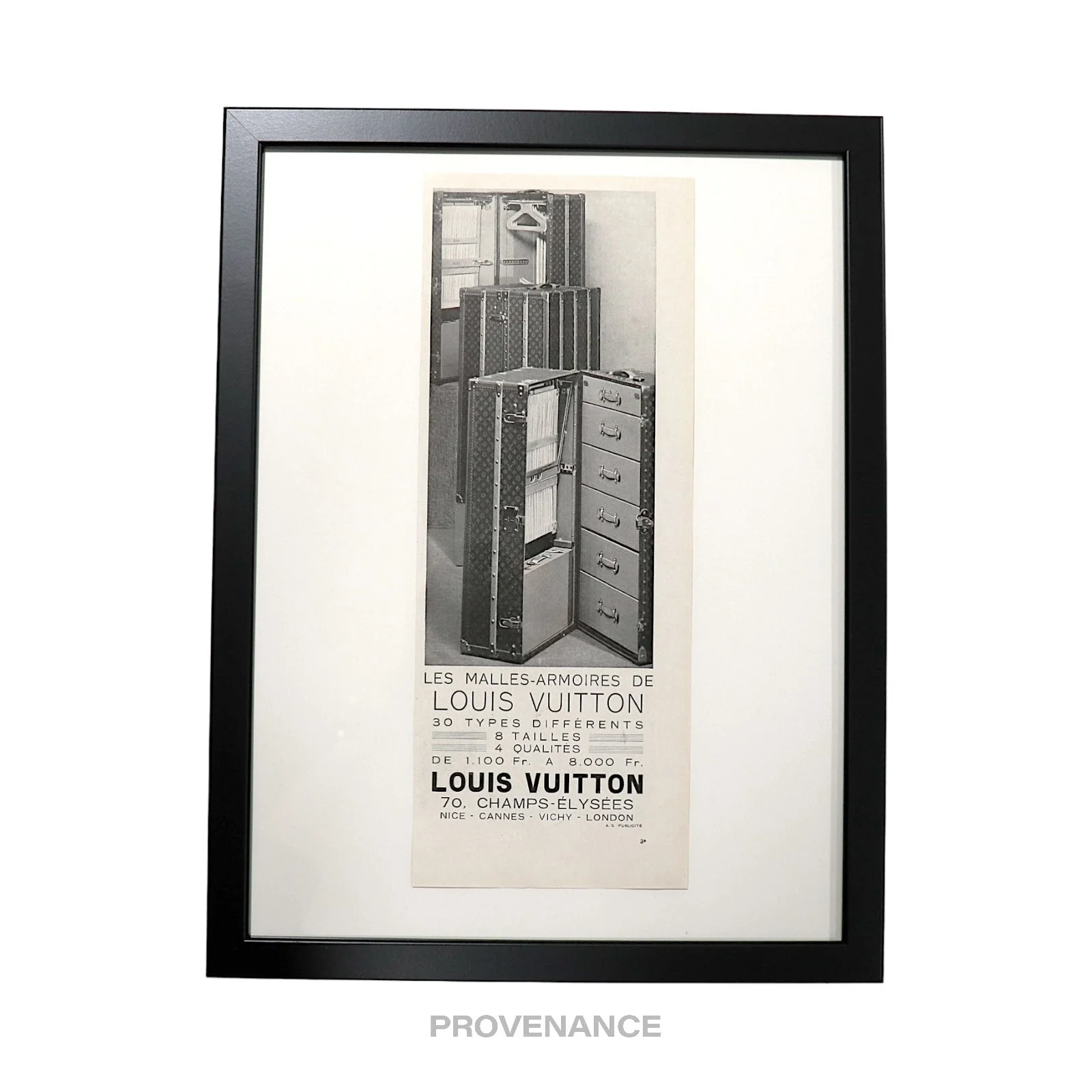 Louis Vuitton Antique Vintage Newsprint Ad - ARMOIRES - 1
