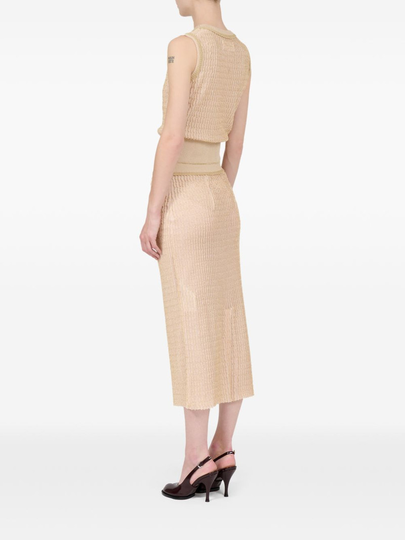 ribbed-knit midi skirt 3