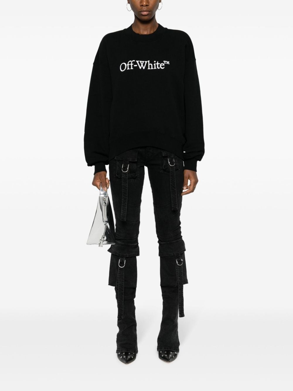 Bookish logo-print cotton sweatshirt - 2