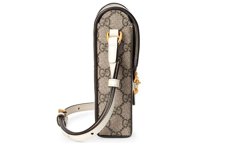GUCCI Gucci Horsebit 1955 Logo Canvas Phone Shoulder Bag